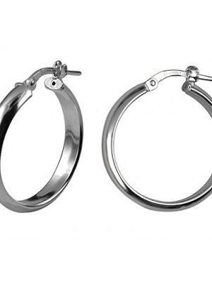 Sterling Silver Italian Hoop Earrings