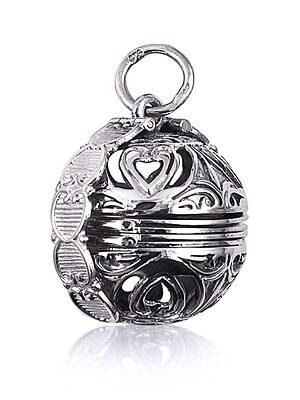 Sterling Silver Filigree 6 Photo Ball Locket