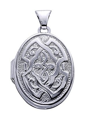 Sterling Silver Celtic Oval Locket