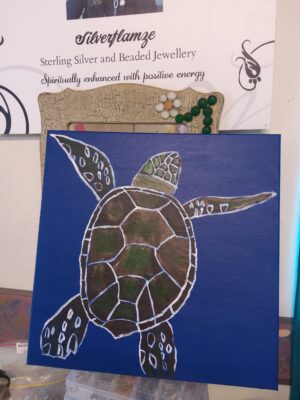 Sea Turtle Acrylic Painting