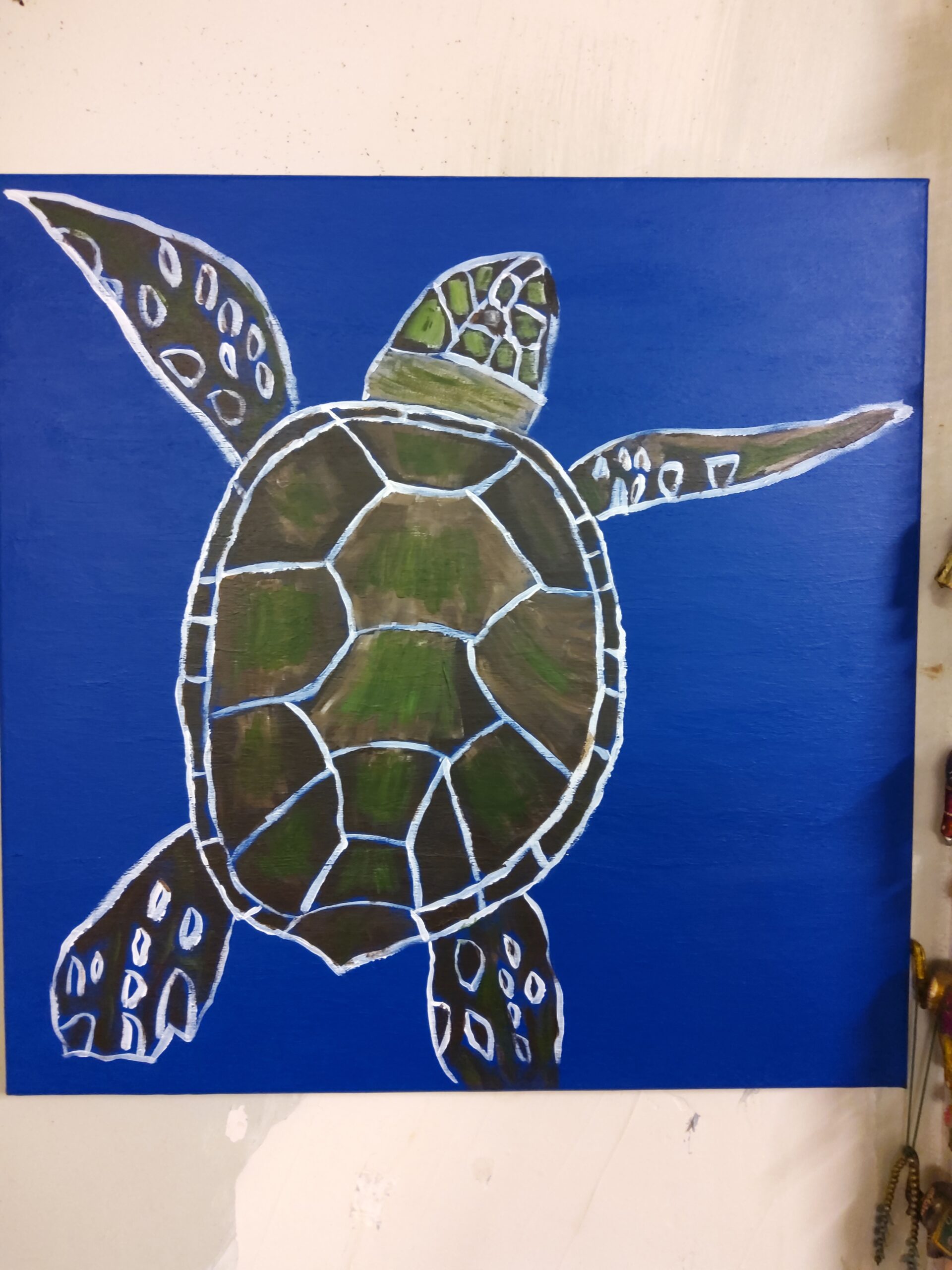 Erica Golding Sea Turtle Acrylic painting