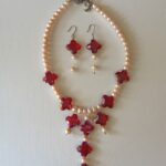 Pink Akoya Freshwater Abacus Pearl Necklace