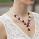 Pink Akoya Freshwater Abacus Pearl Necklace