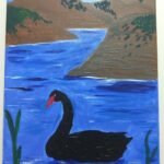 Black Swan Acrylic painting