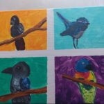 Australian Birds Art Acrylic Painting