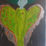 Celtic Angel Acrylic Painting