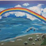 Rainbow at Larache Acrylic Painting