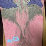 Silver Flame Uriel Angel Acrylic Painting