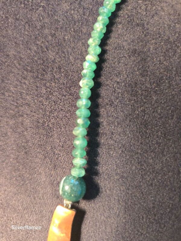 Green Aventurine Vintage Copper Necklace - Image 8