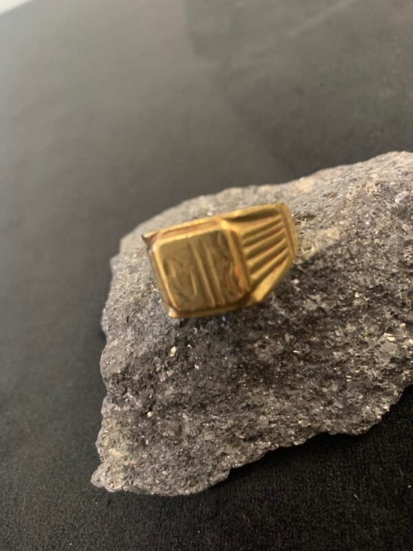 Antique Brass Signet Ring