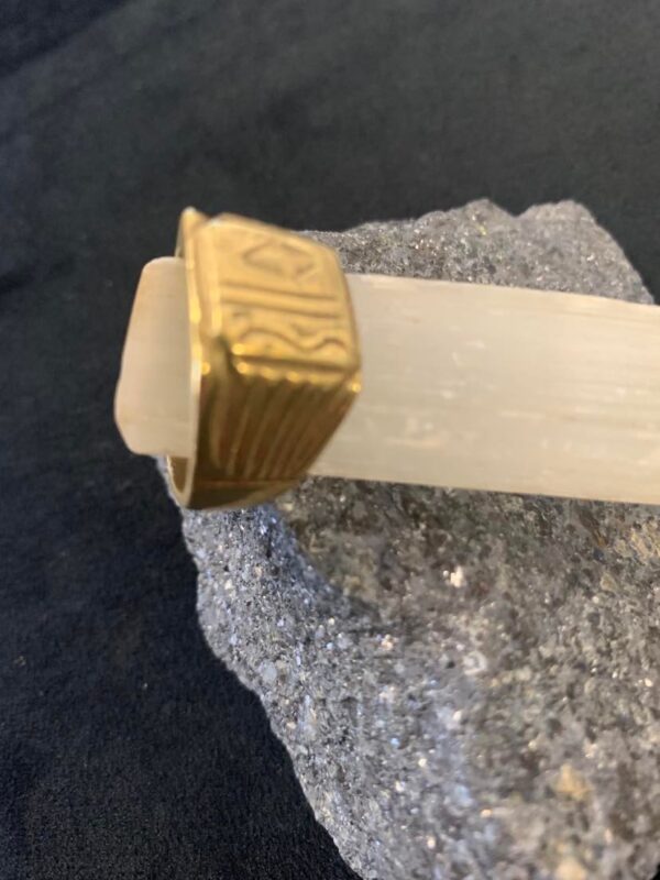 Antique Brass Signet Ring