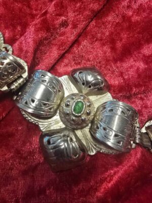 Antique Spanish Silver White Metal Fashionable Belt