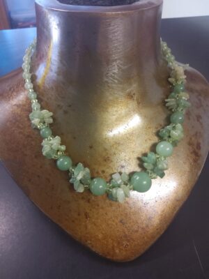 Aventurine Crystal Beaded Vintage Necklace