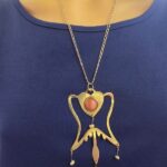 Sterling Silver Heart Wings Pendant Necklace