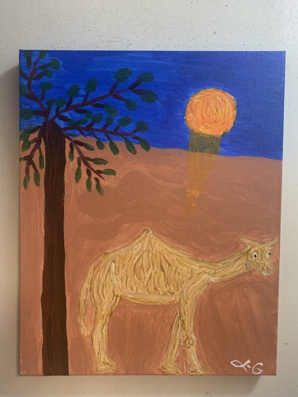 The Kings Camel Acrylic Painting