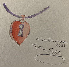 Erica Golding Silverflamze drawing signature