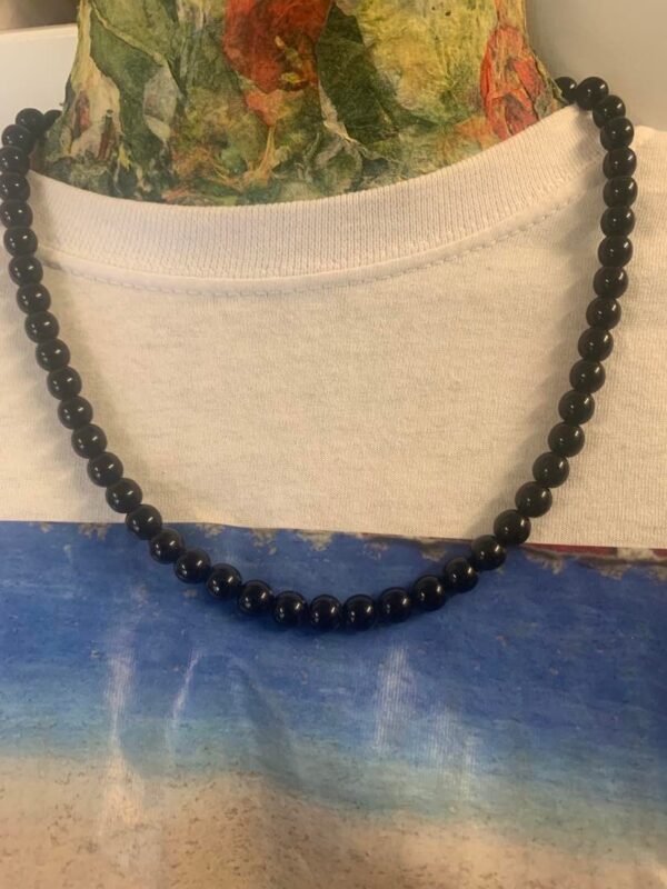 Black onyx vintage necklace