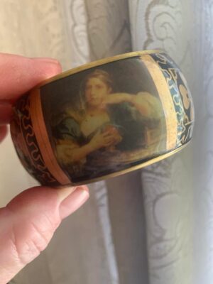 Brass Queen Elizabeth 1 Antique Bangle