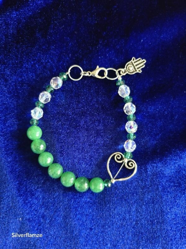 Green Emerald Crystal Necklace Set