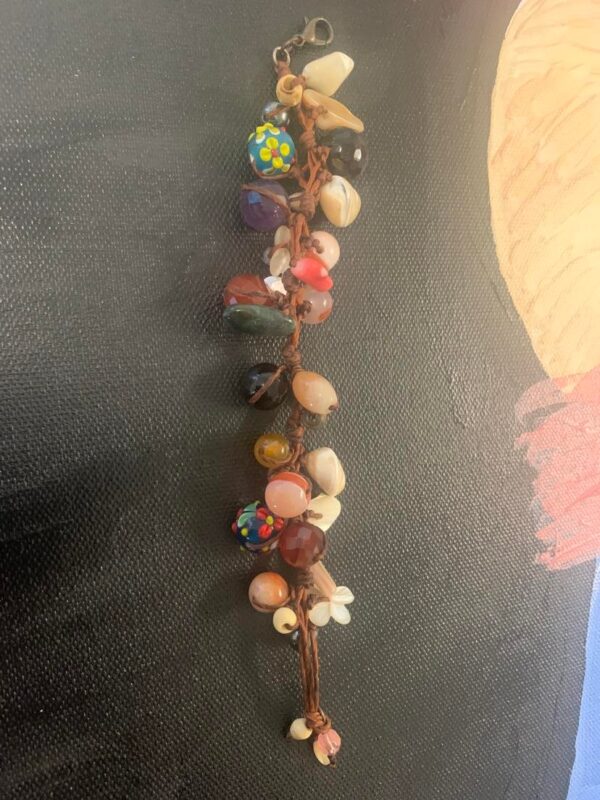 Multi Gemstone Chord Bracelet