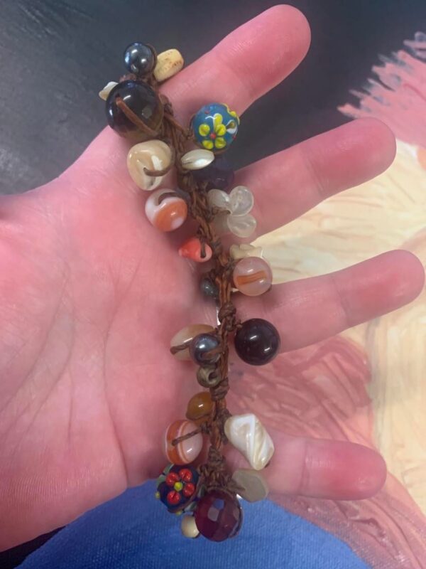 Multi Gemstone Chord Bracelet