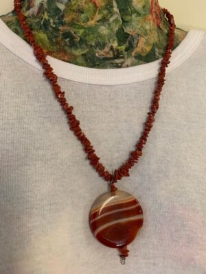 Jasper Chips and Agate Necklace