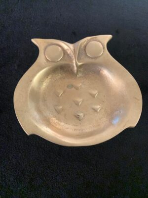 Brass Antique Owl Dish