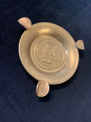 Copper Pre Columbian Art and Estados Unidos Coins Antique Ash Tray