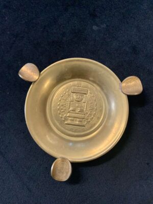 Copper Pre Columbian Art and Estados Unidos Coins Antique Ash Tray