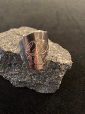 Engraved Sterling Silver Ring