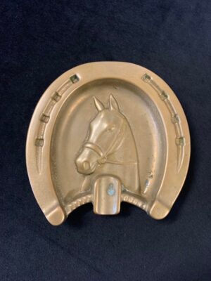 Horse Brass Antique Ash Tray