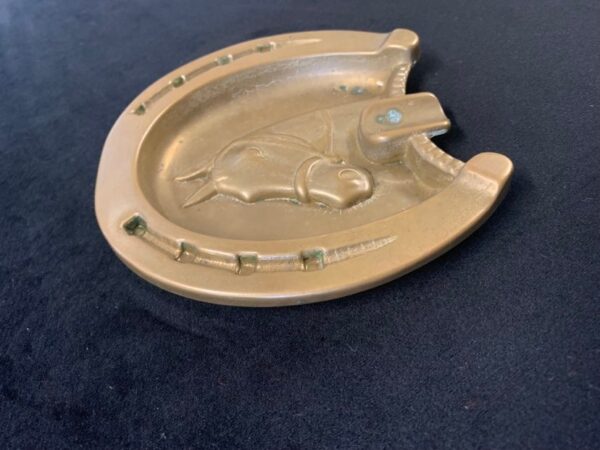 Horse Brass Antique Ash Tray