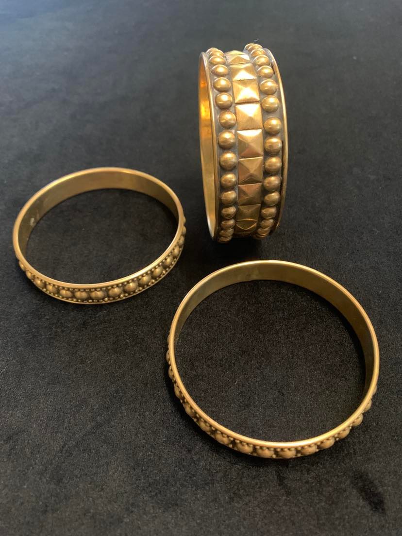 Brass-Vintage-Studded-Bangle-Set-of-3