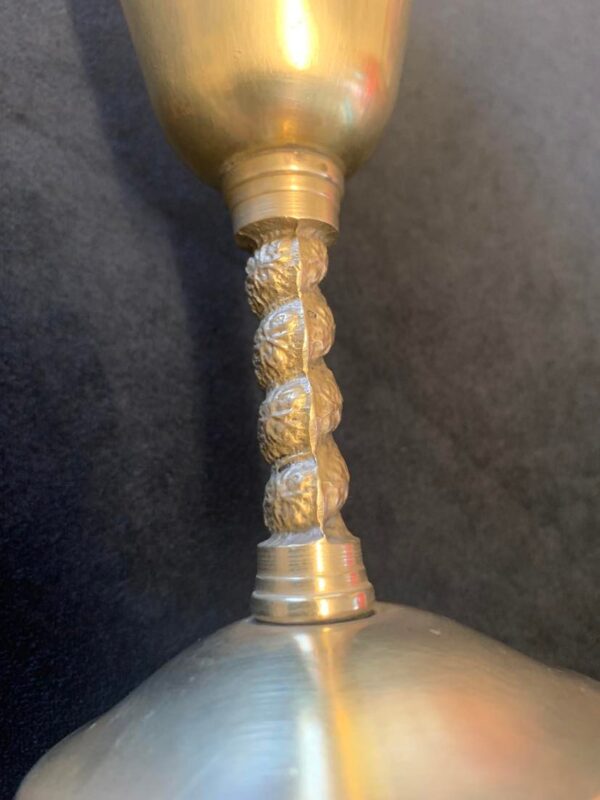 Brass-Vintage-Twisted-Stem-Goblet