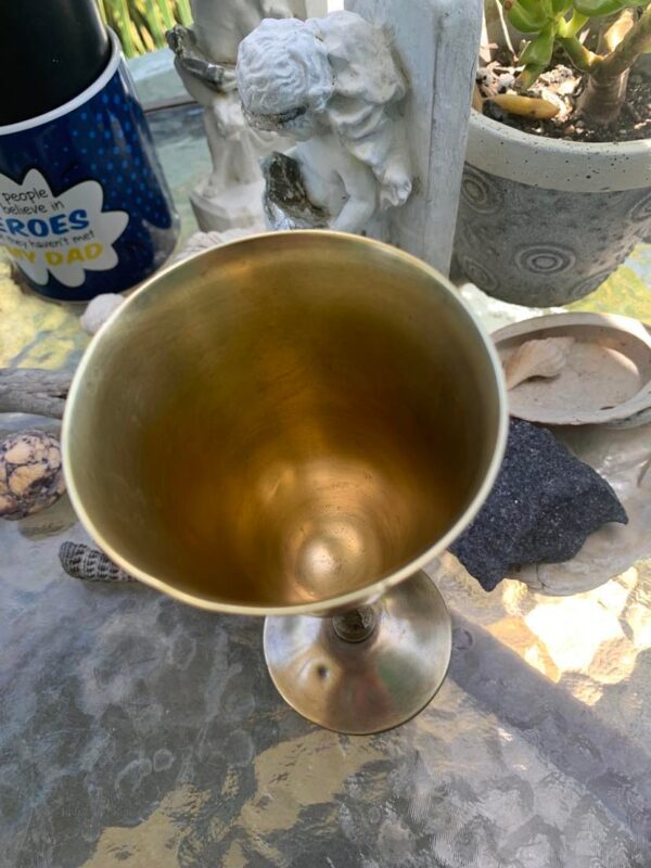 Brass-Vintage-Twisted-Stem-Goblet