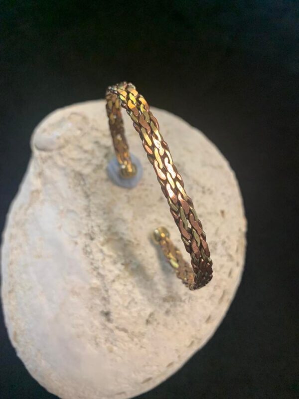 Copper-and-Brass-Plait-New-Cuff-Bangle.