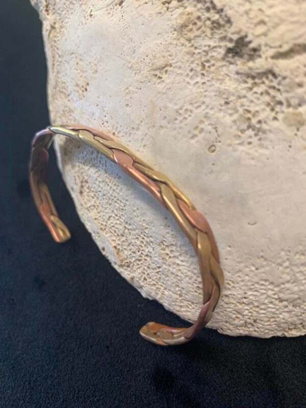 Copper-and-Brass-Vintage-Plait-Cuff-Bangle