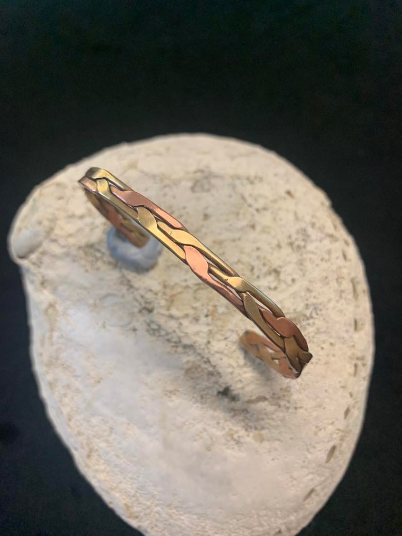 Copper-and-Brass-Vintage-Plait-Cuff-Bangle.