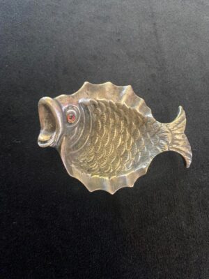 Fish Vintage Silver Coated Dish