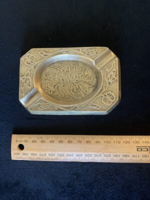 Moulded Cast Vintage Brass Decorative Ash Tray