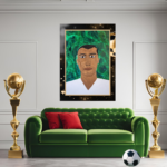 The Soccer Star Acrylic Painting