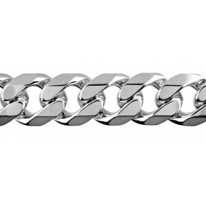 Bevelled-Curb-Diamond-Cut-Sterling-Silver-Chain