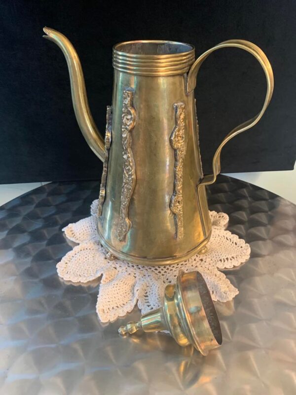 Decorative Brass Antique Jug with Lid