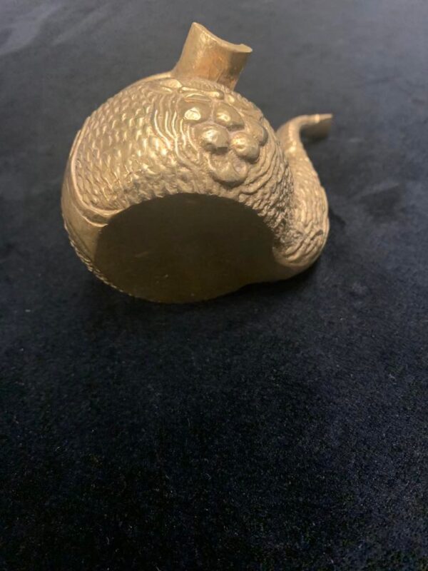 Lion Face Antique Brass Pipe Ash Tray