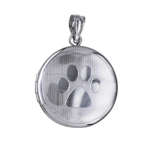 Paw Print Sterling Silver Locket