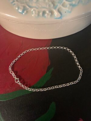 Sterling Silver Belcher 3.5mm Wide Anklet