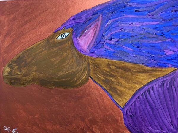 Charlies Spirit Horse Acrylic Painting