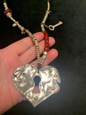 Key to my Heart Silver Pendant Necklace