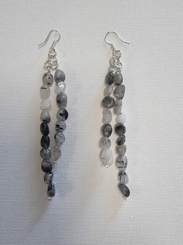 Moonspirit Sterling Silver Rutilated Quartz Necklace earrings