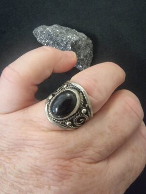 Black Onyx Sterling Silver Ring